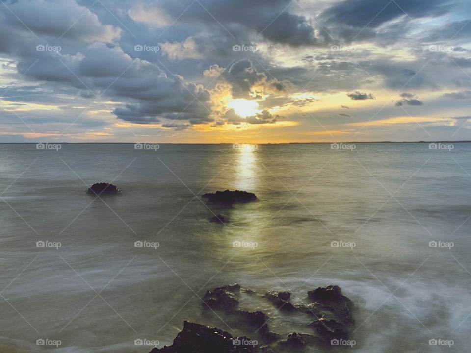 Sunset at the Beach in São Luís, Maranhão, Brazil