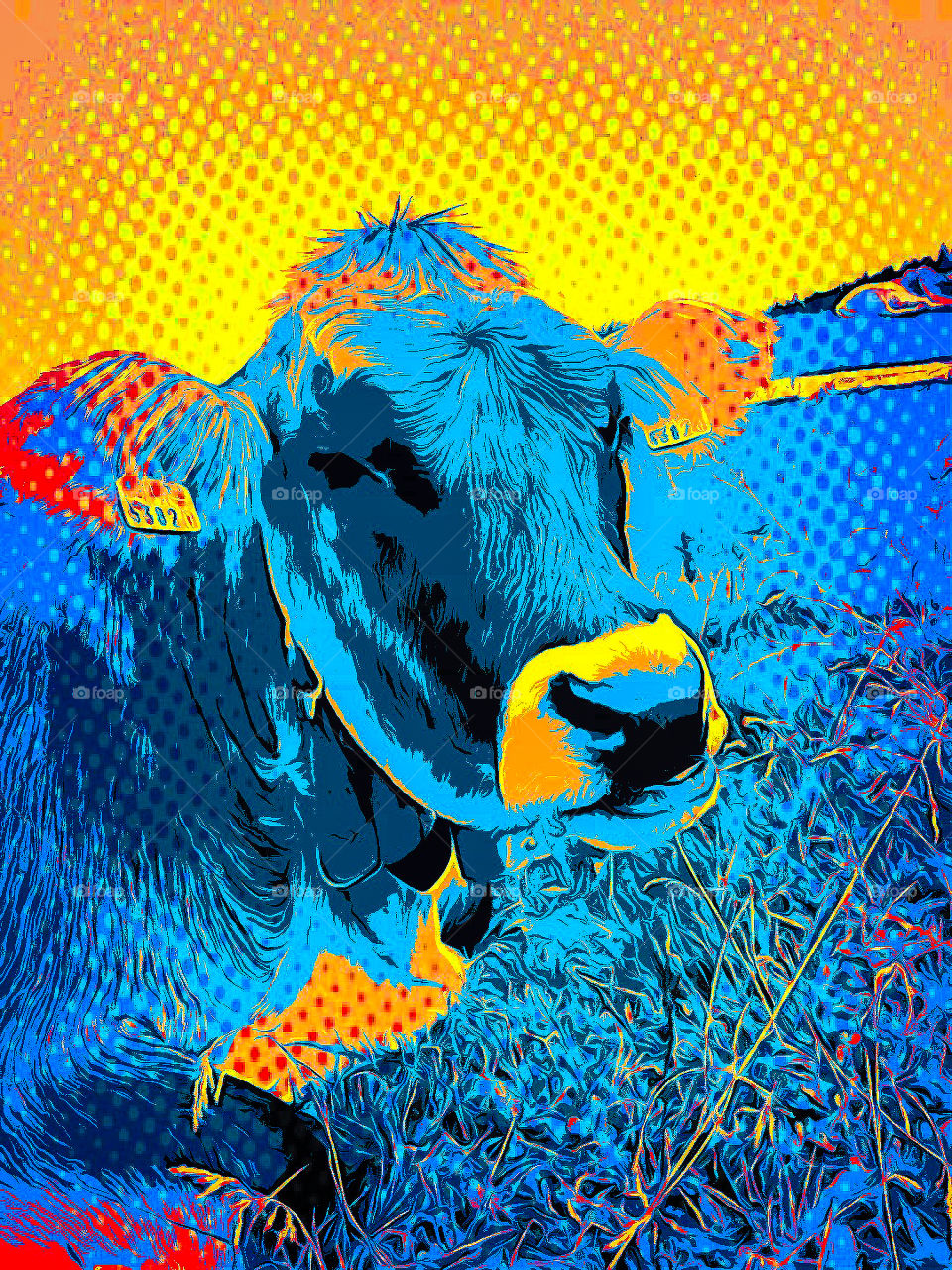 popart cow