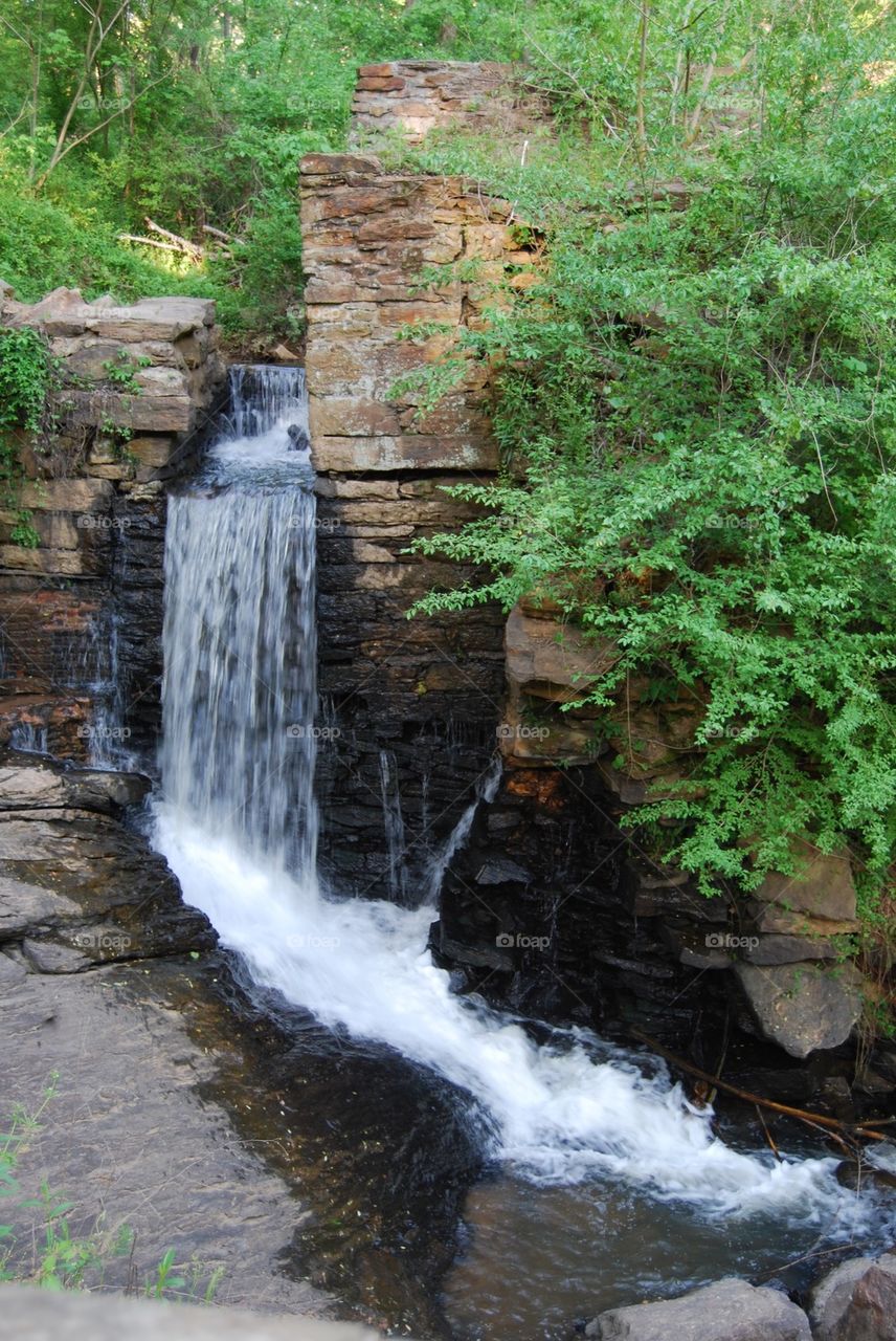 Waterfall in chattahoochee river