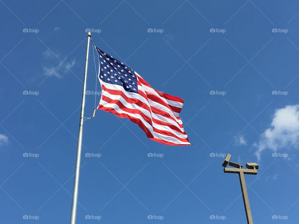 Flag flying 