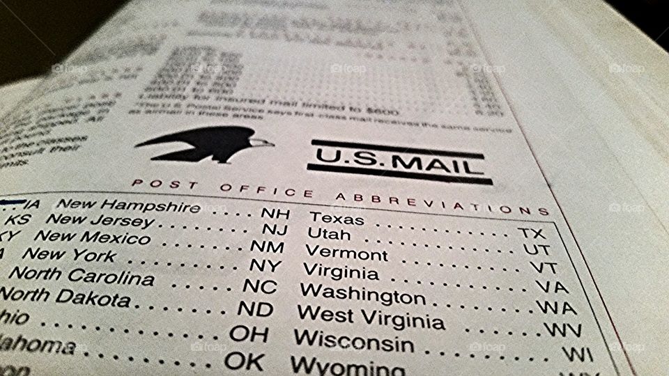 U.S. Mail Abbreviations