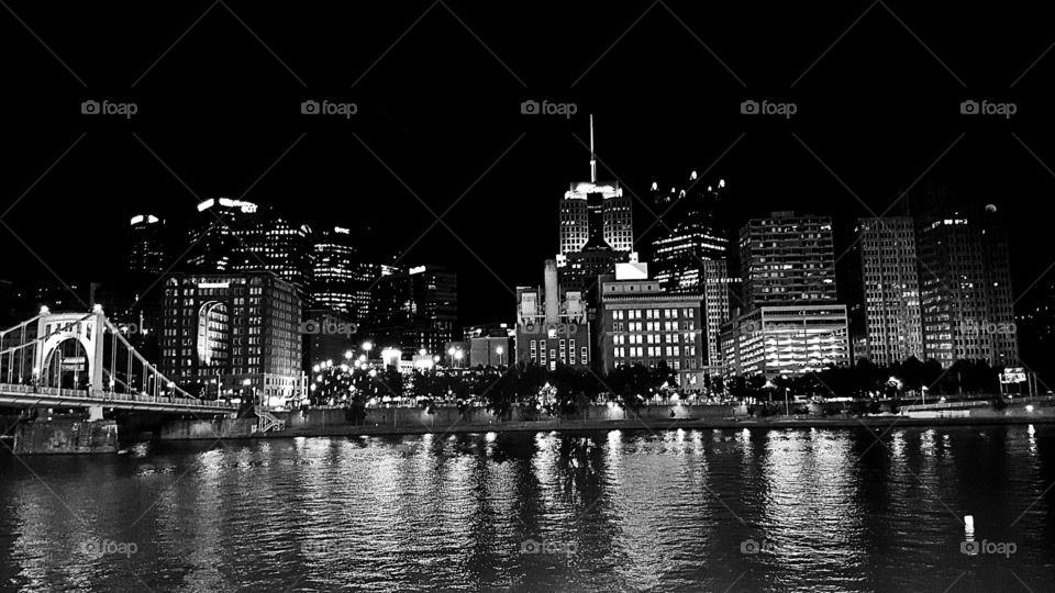 City Reflection at Night