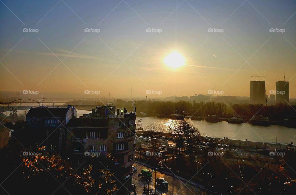 Atardecer en Belgrado