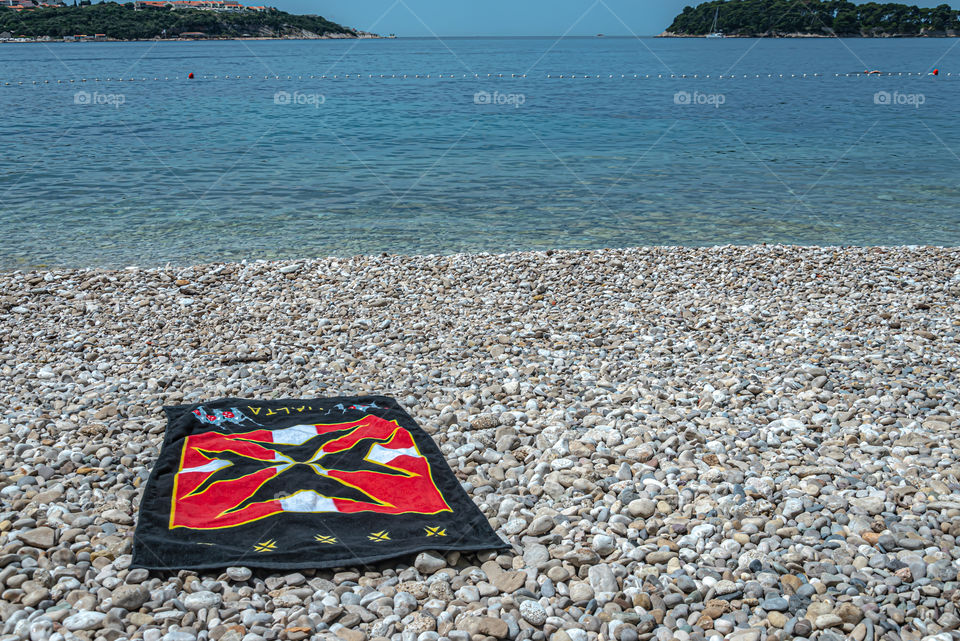 Towel on the beach