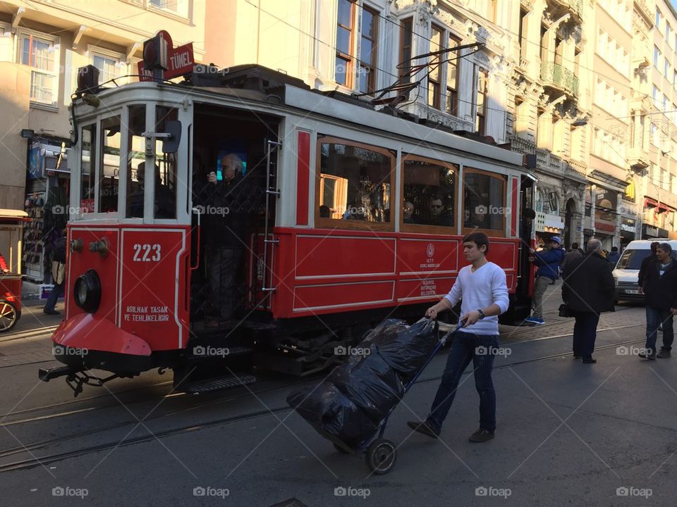 Rail car in Istanbul