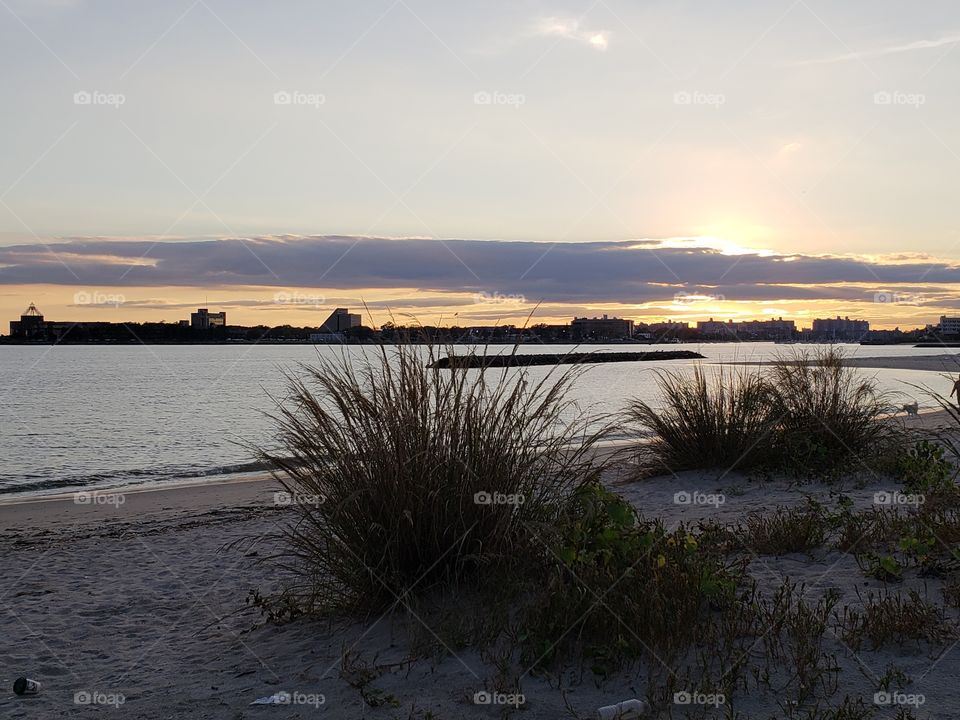 Sunset on the beach