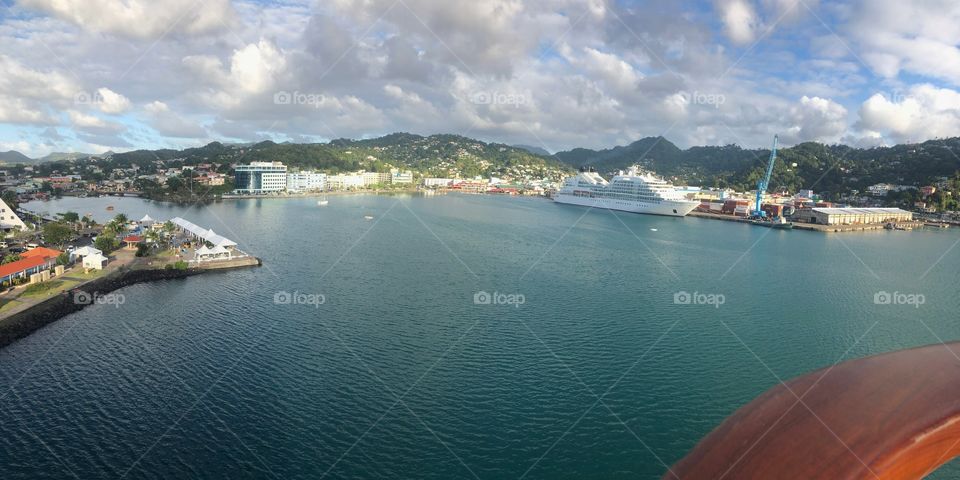 Docked view of St. Lucia