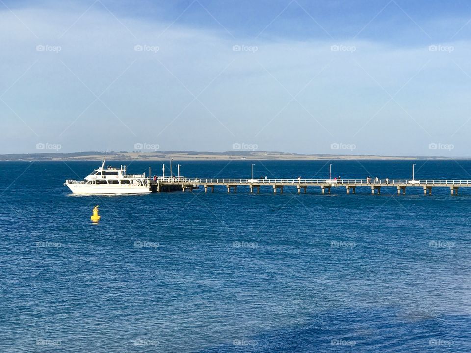Lad you Sunday afternoon at Cowes Jetty 