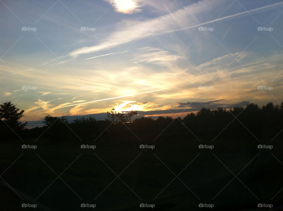 sky sunset clouds sunrise by centenoj