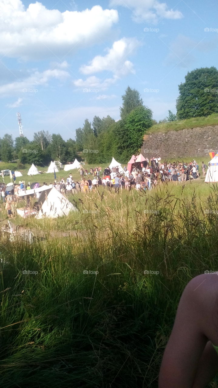 Summer medieval festival in Vyborg