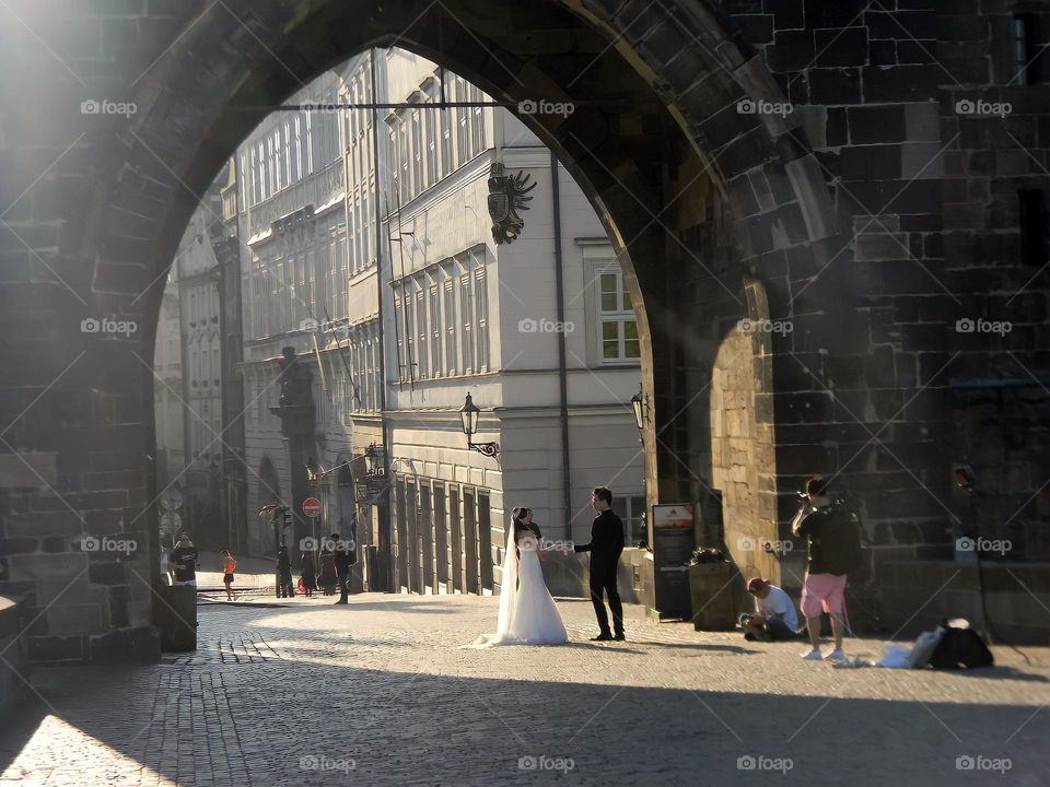 Wedding in Prague, Charles Bridge