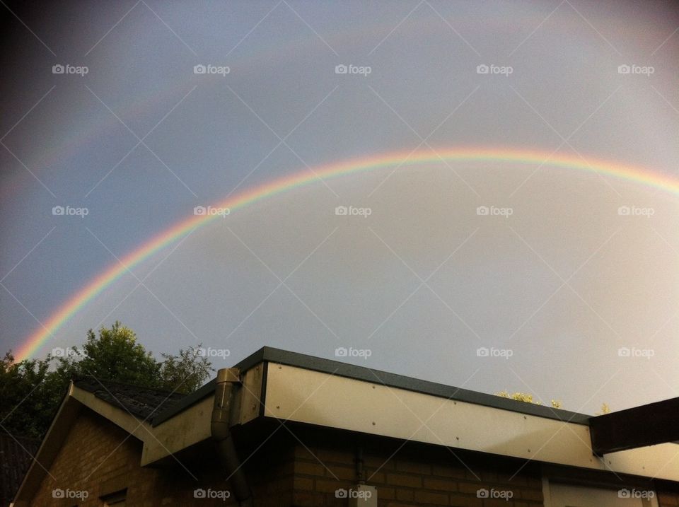 Rainbow, Landscape, Weather, No Person, Rain