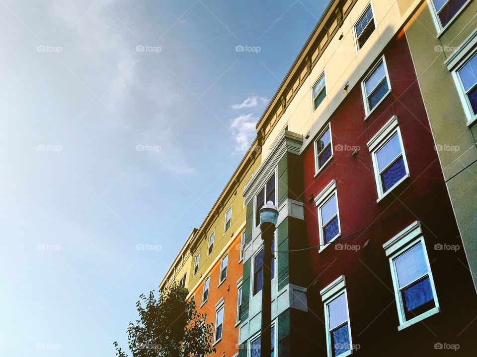 Mixed use development in downtown area