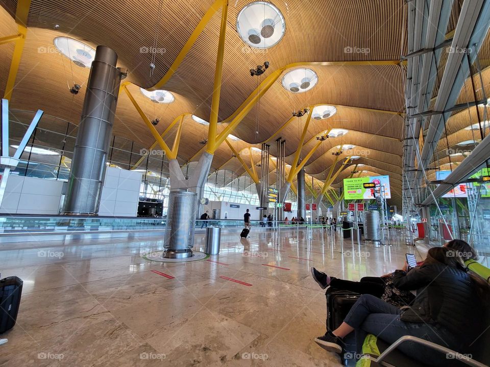 waiting for a flight