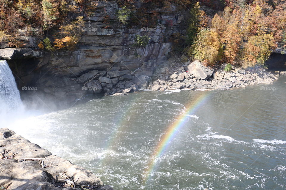 Double rainbow at Cumberland falls state park kentucky 
