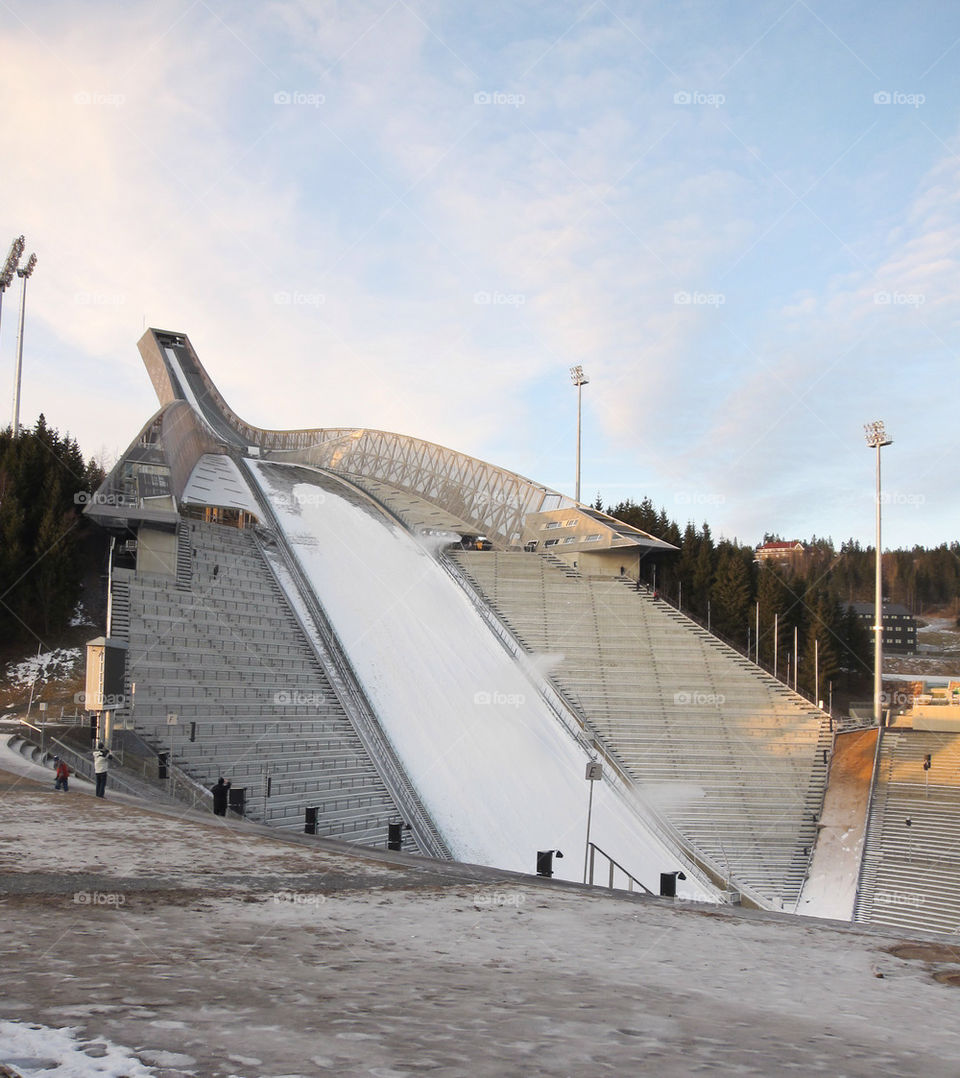 Holmenkollen ski jump in Oslo,Norway