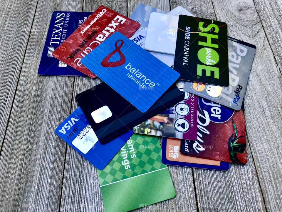 Credit Debit Cards And Cash