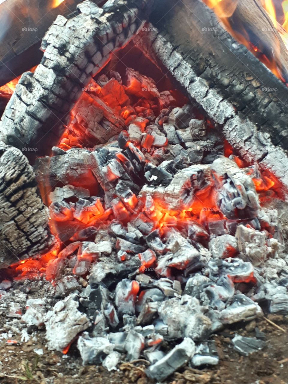 live coals