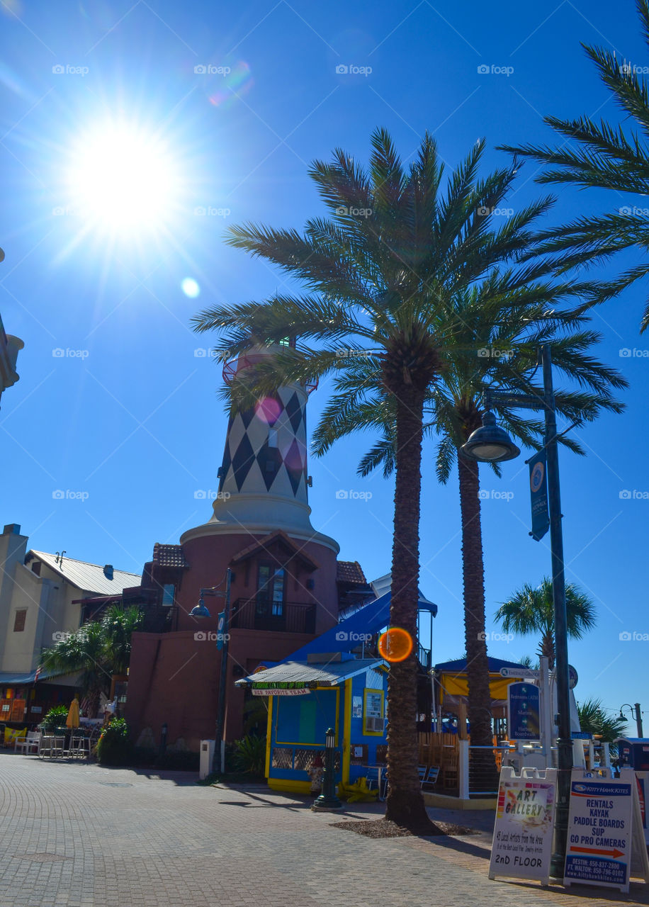 A lighthouse in Destin Florida