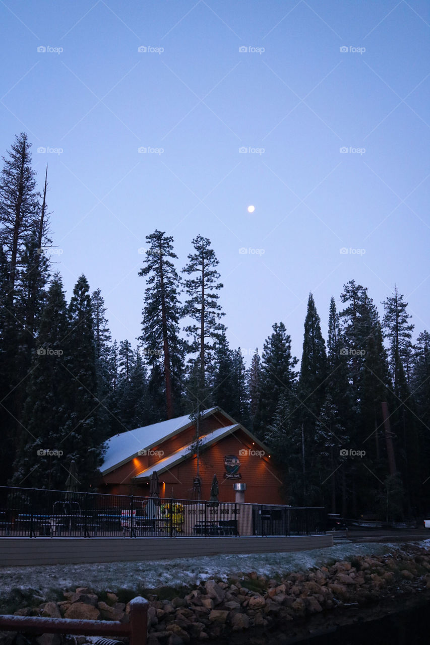 Snow Covered Chapel in Summer