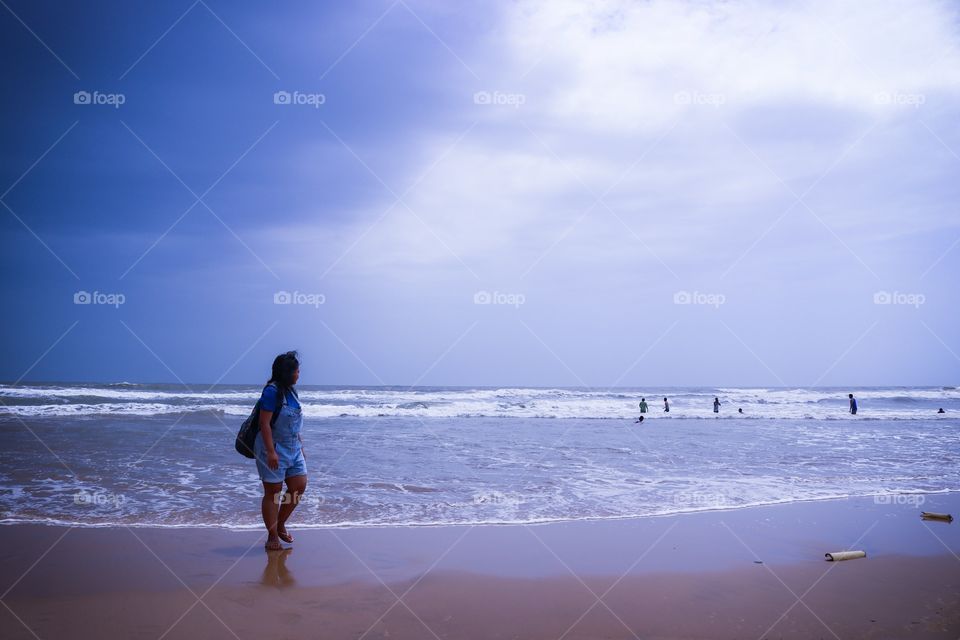 Girl on the beach 