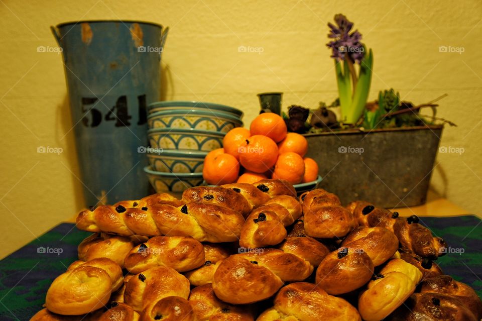 Saffron buns ready