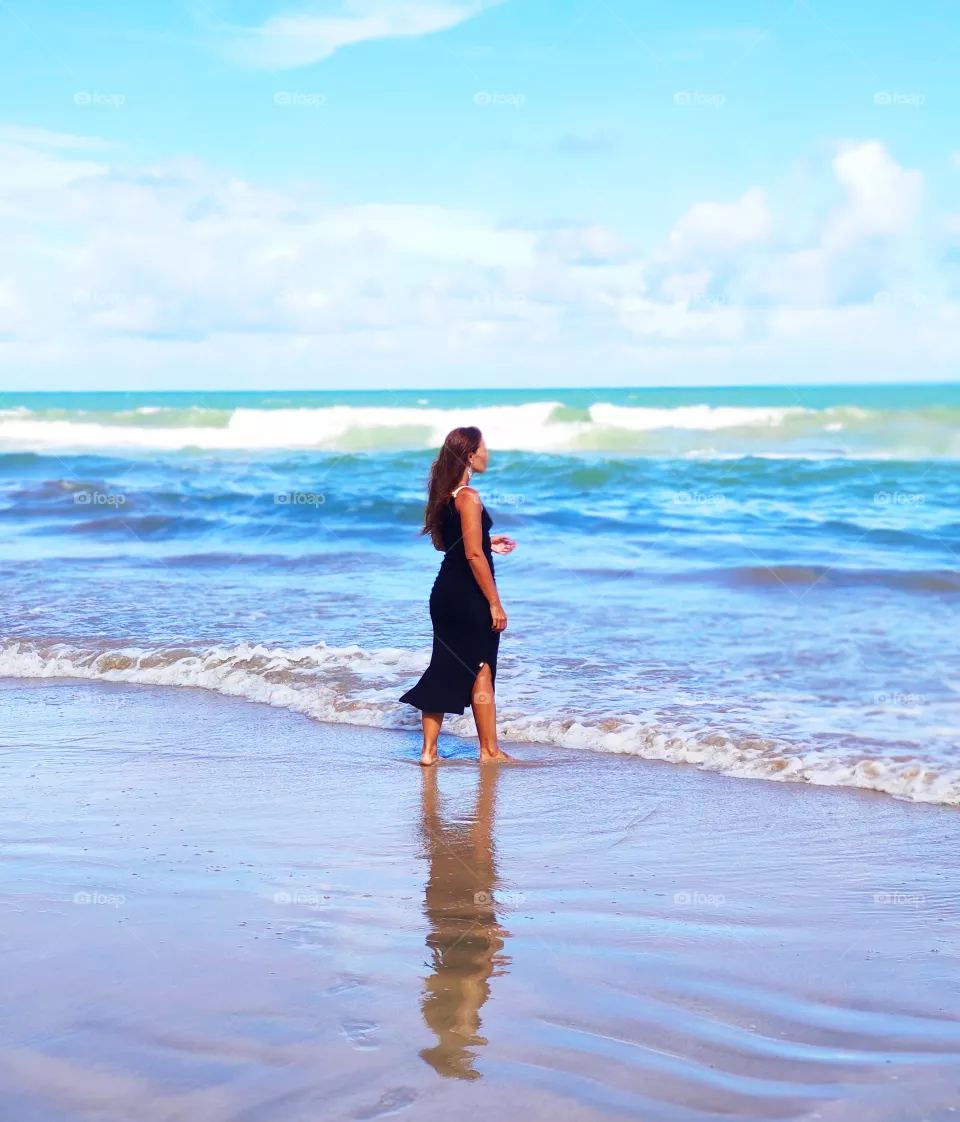 Girl beach