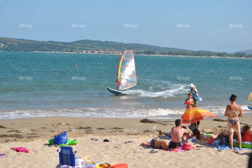 Wind surfung in Black sea