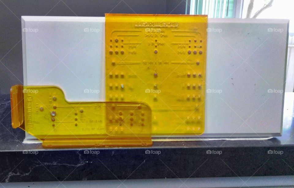 handyman. maintenance. Template. measurements. for drilling holes in cabinet drawers for handles
