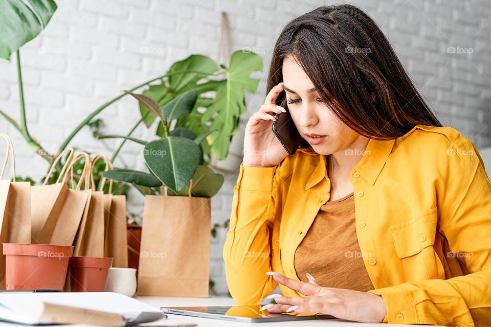 woman using smartphone