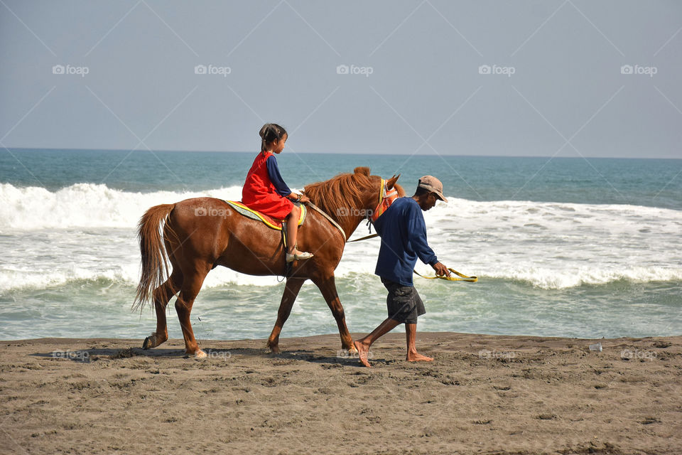 explore the coast by riding on horseback