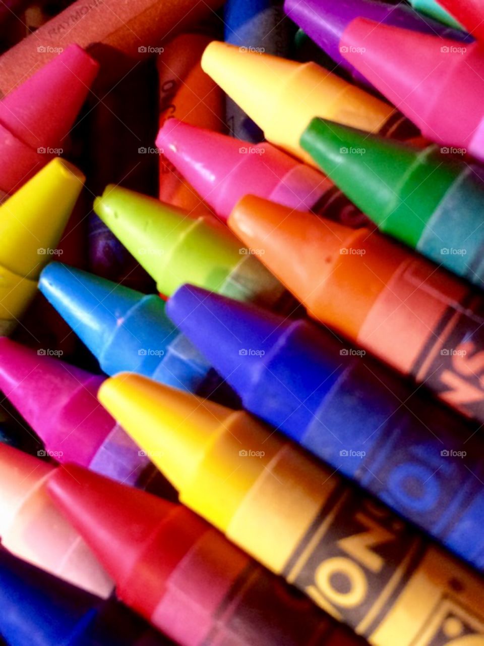 Wax crayons 