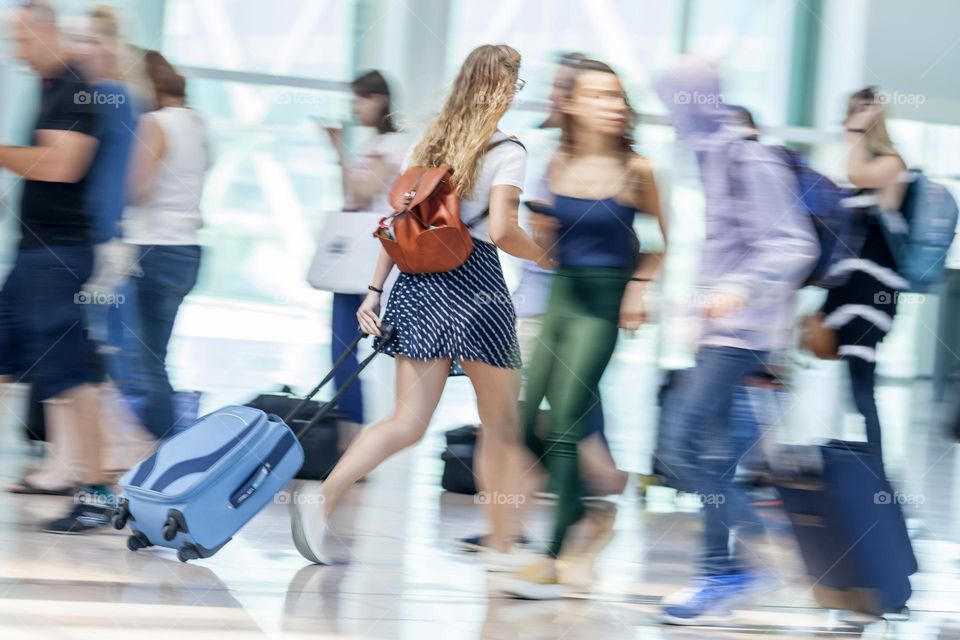 Rush hour at the airport