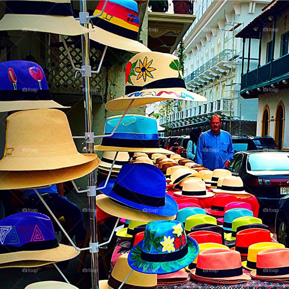 Panama hats . Taken while strolling though Panama City 