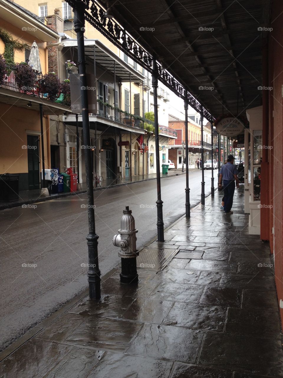 The streets of New Orleans