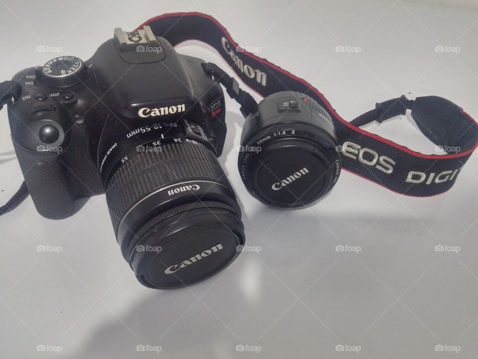 my canon T3i Rebel Lens 18-55 and 50mm