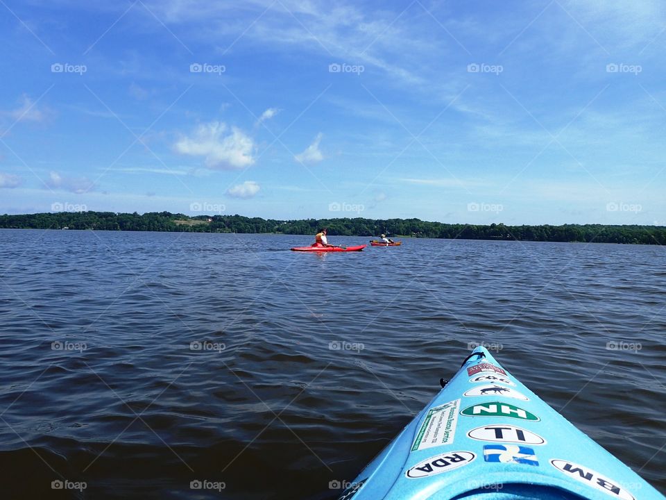 Kayaking on Belmont Bay, Occoquan River, Virginia