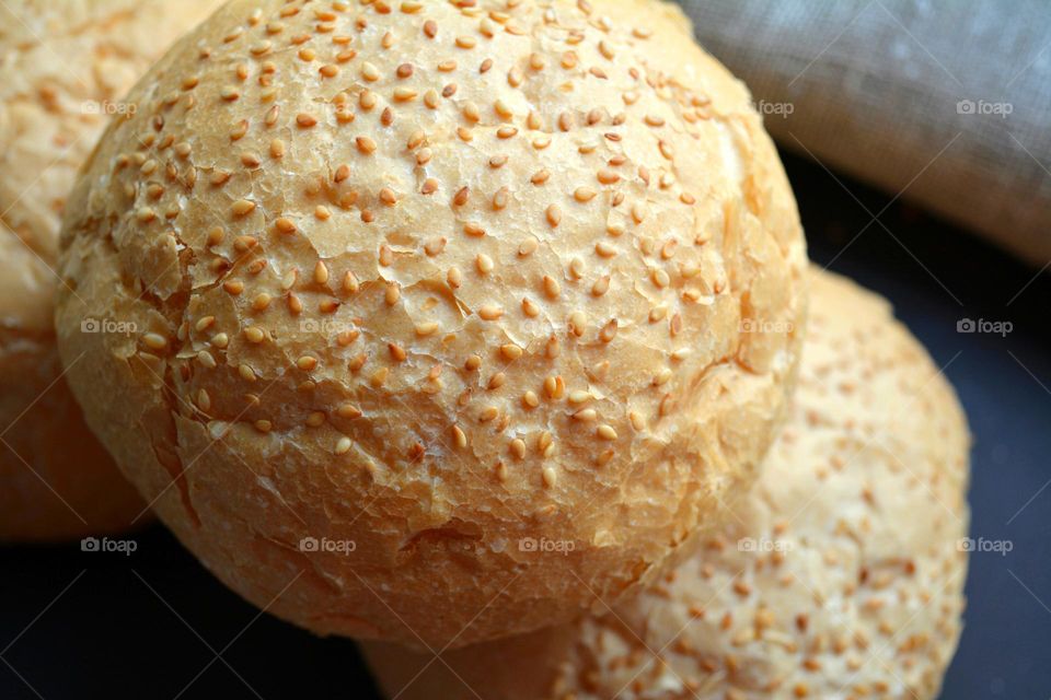 tasty bakery bread close up