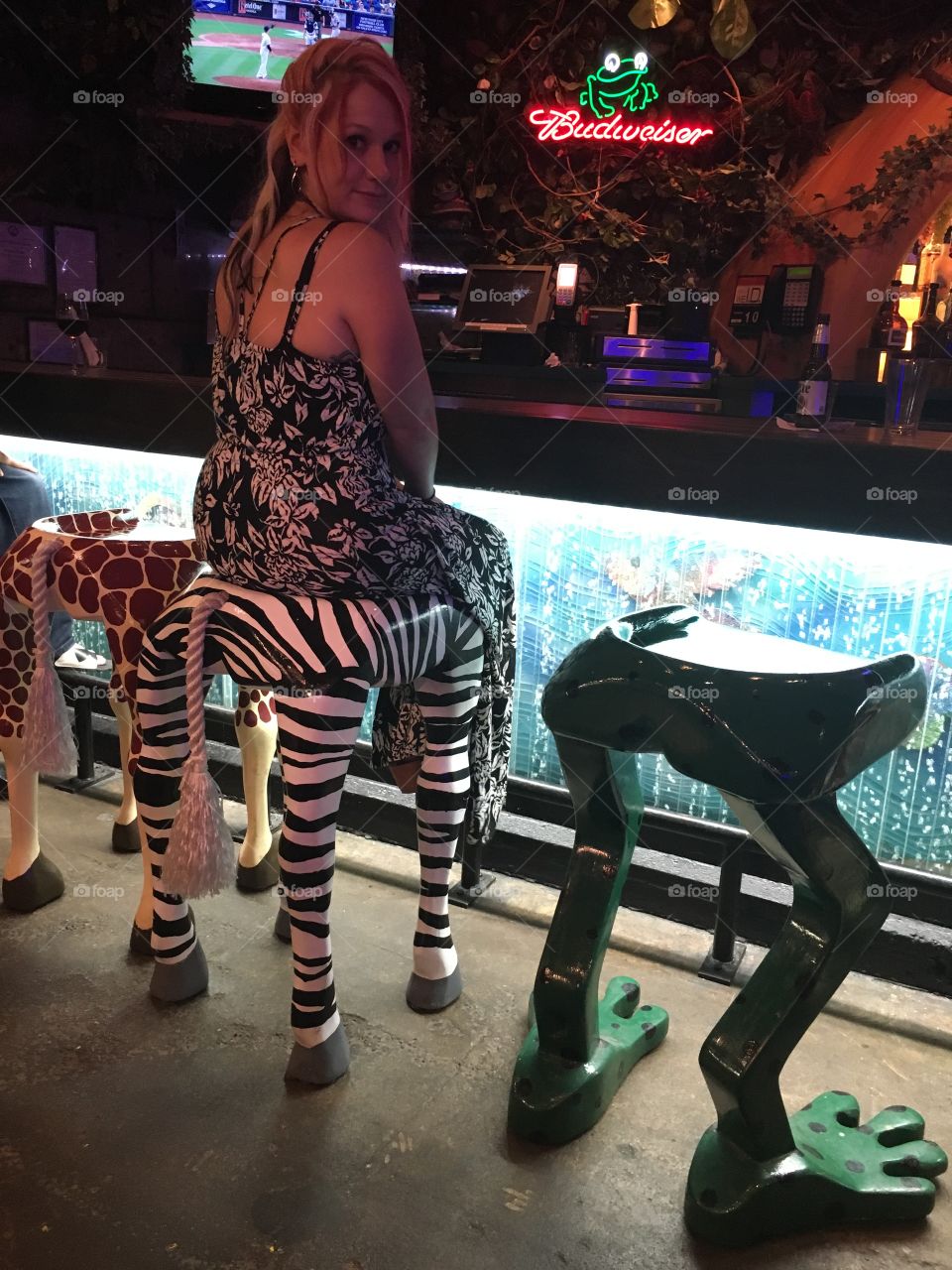 Zebra butt dress