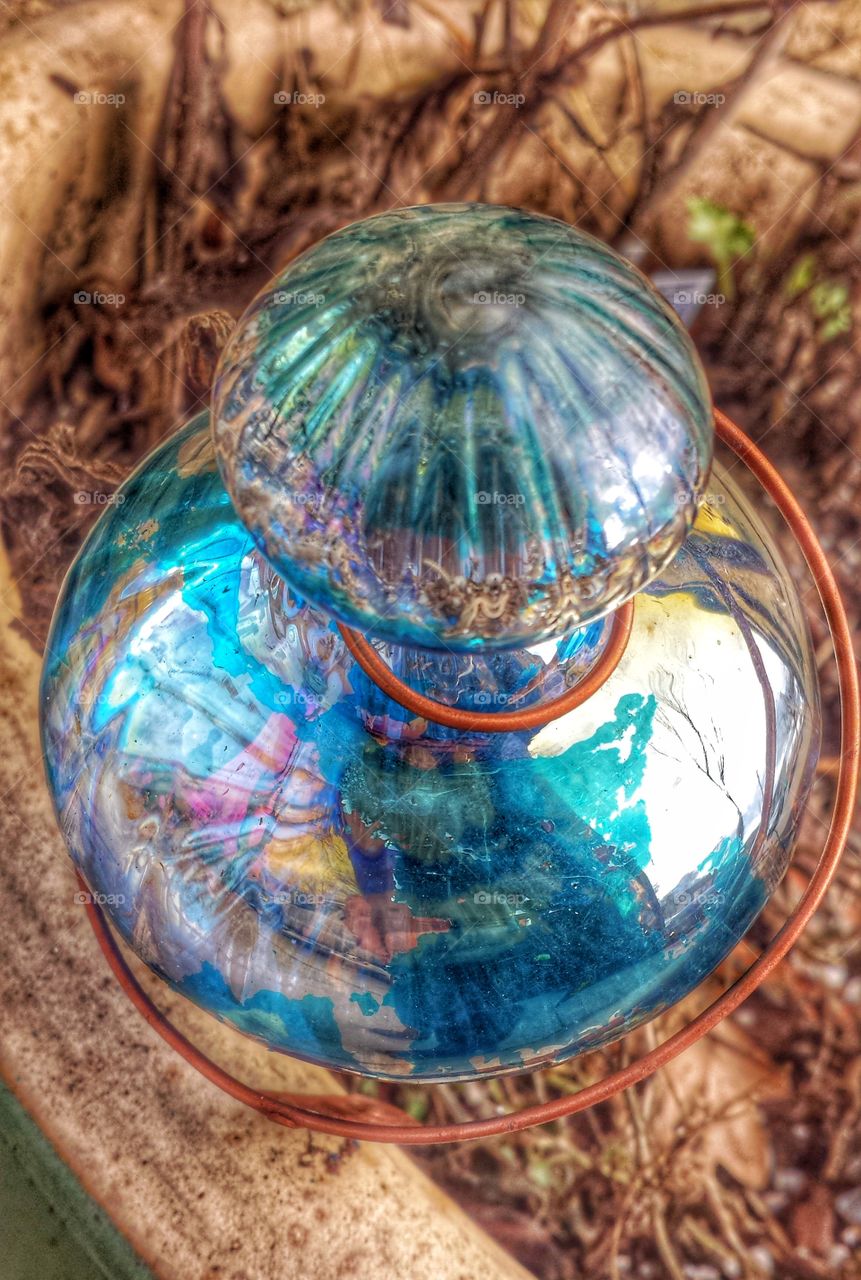 Glass Garden Ornament 