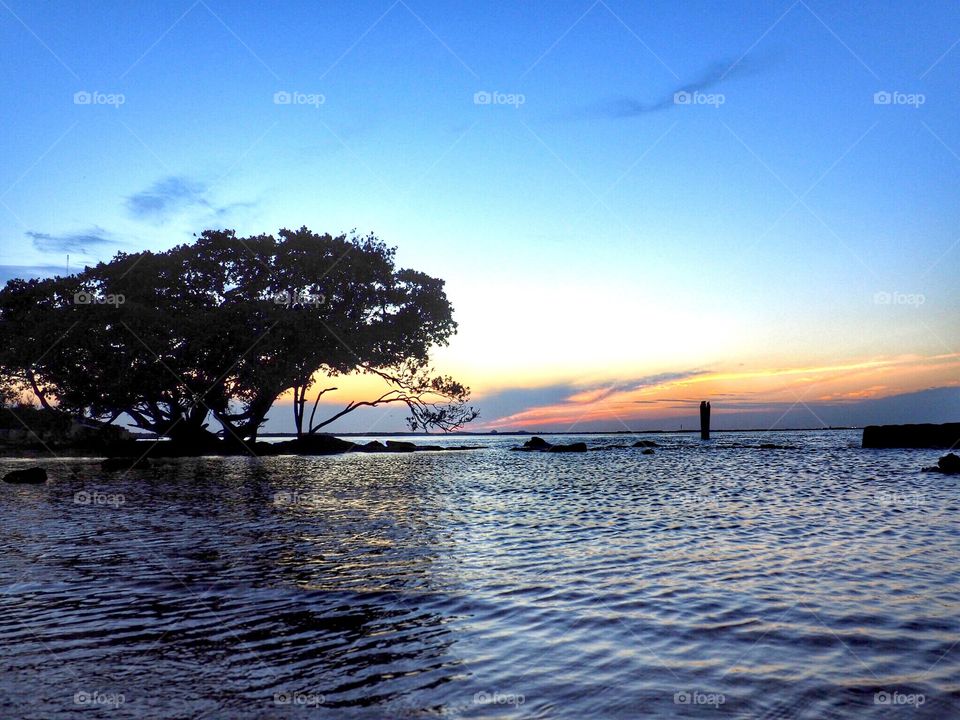 Florida bay sunset
