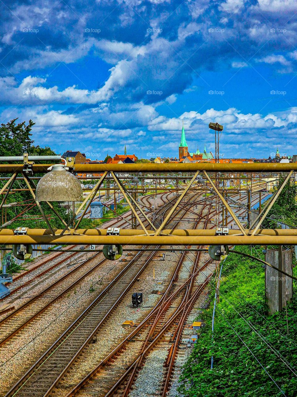 railway entrance to the city