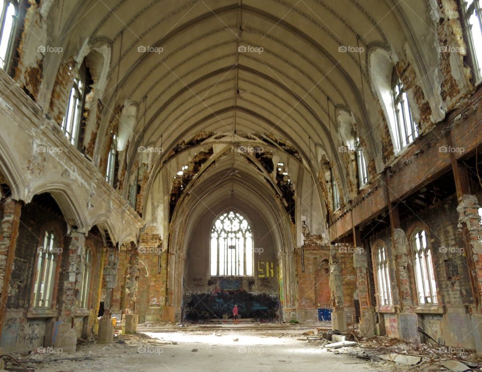 Abandoned church in Detroit