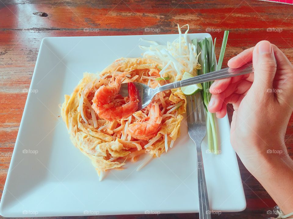 Use a spoonful of shrimp. Thai Pad Thai.