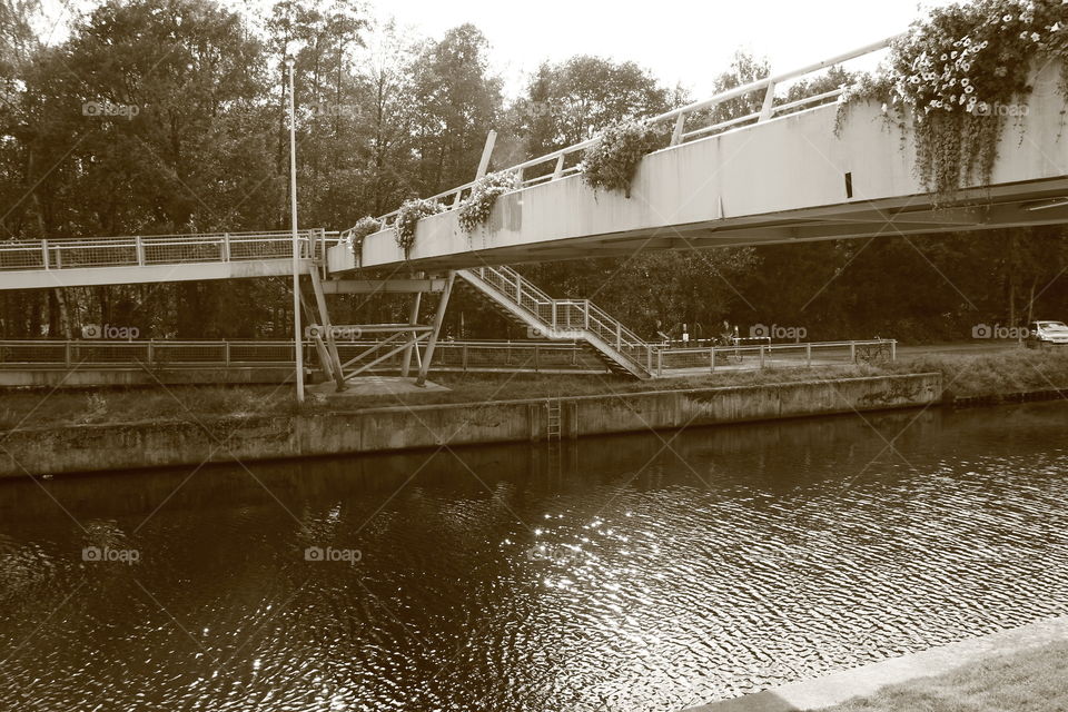 bridge over a waterway