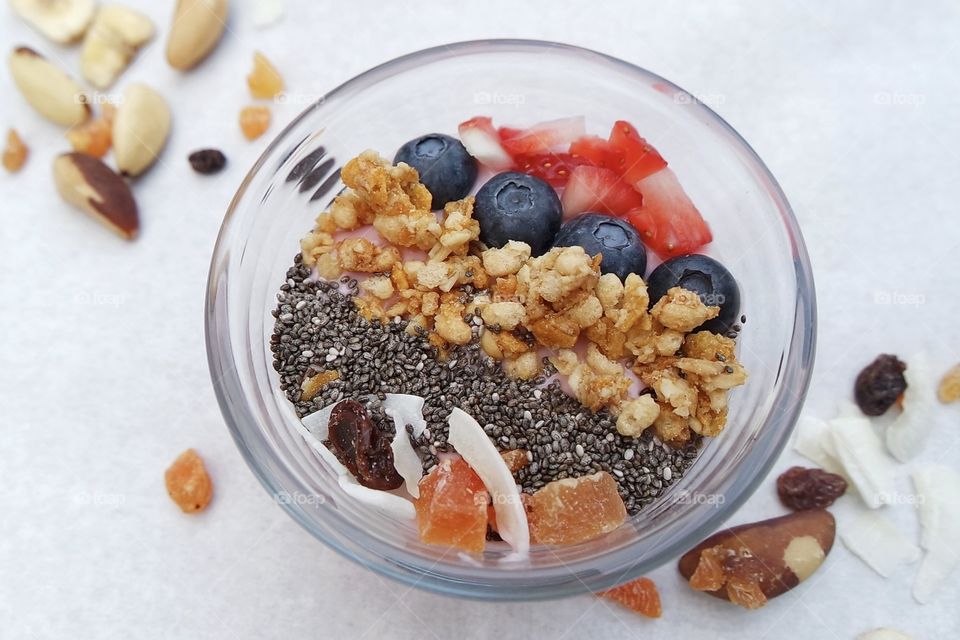 Close-up of smoothie bowl