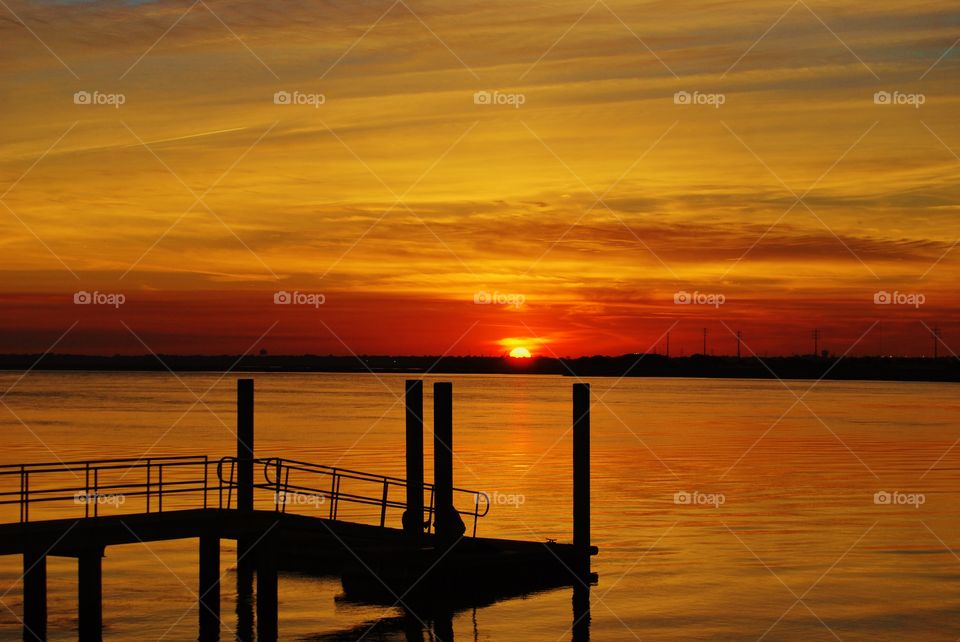 Dock at sunset