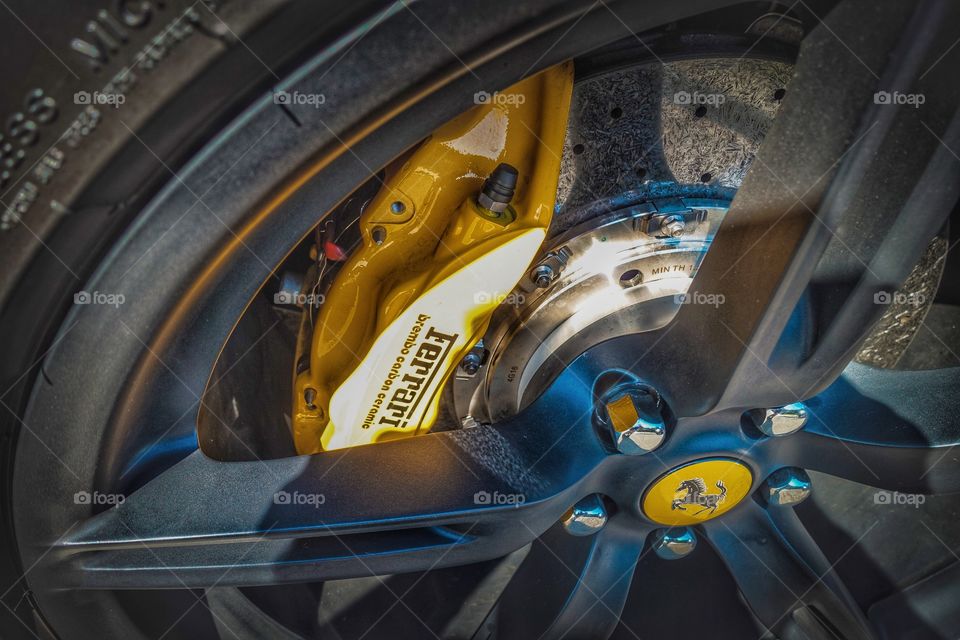 Ferrari wheel & tire.