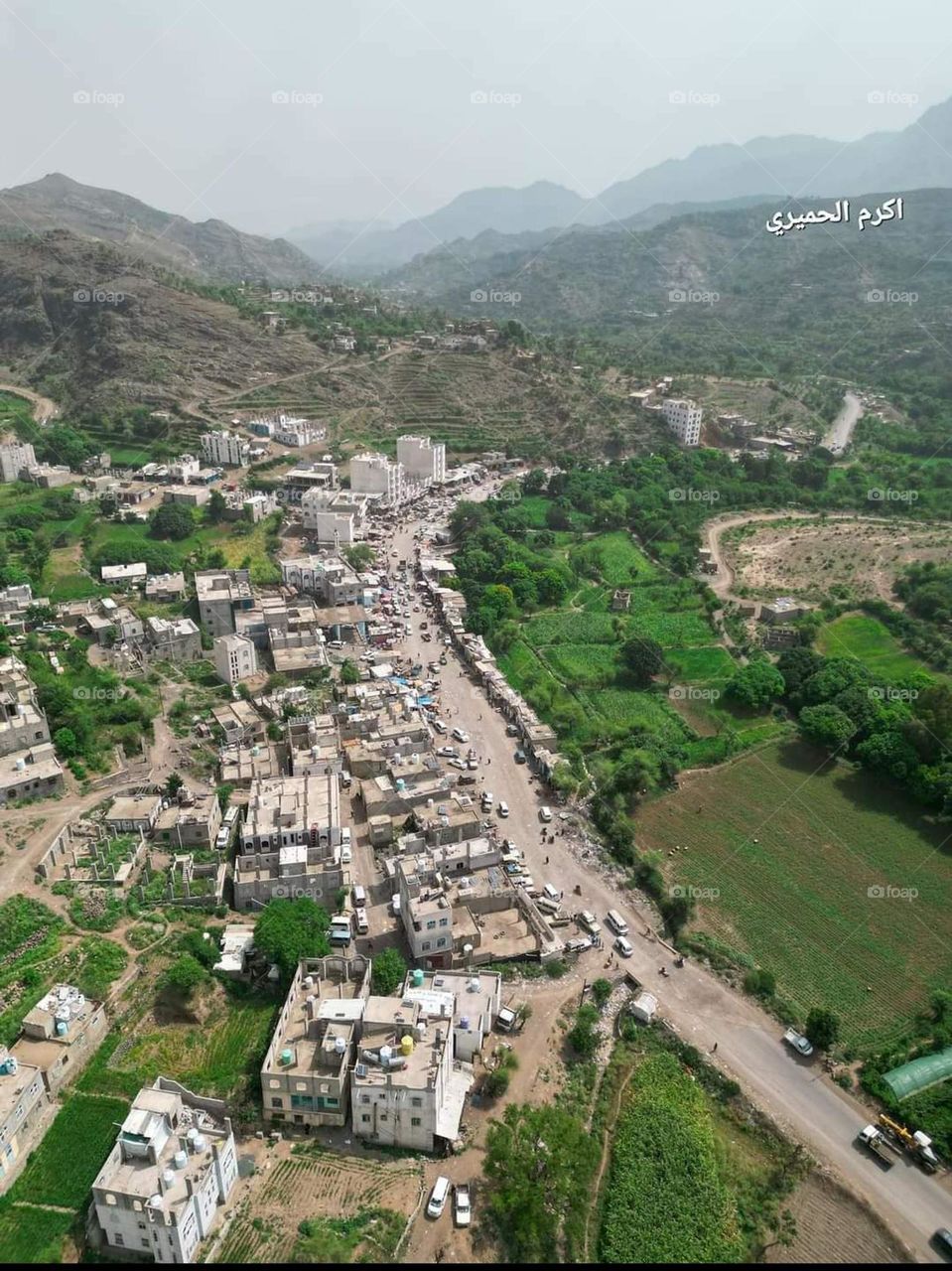 Glory be to God, the magnificent and picturesque view and the natural green trees are a view that is nothing more wonderful than it