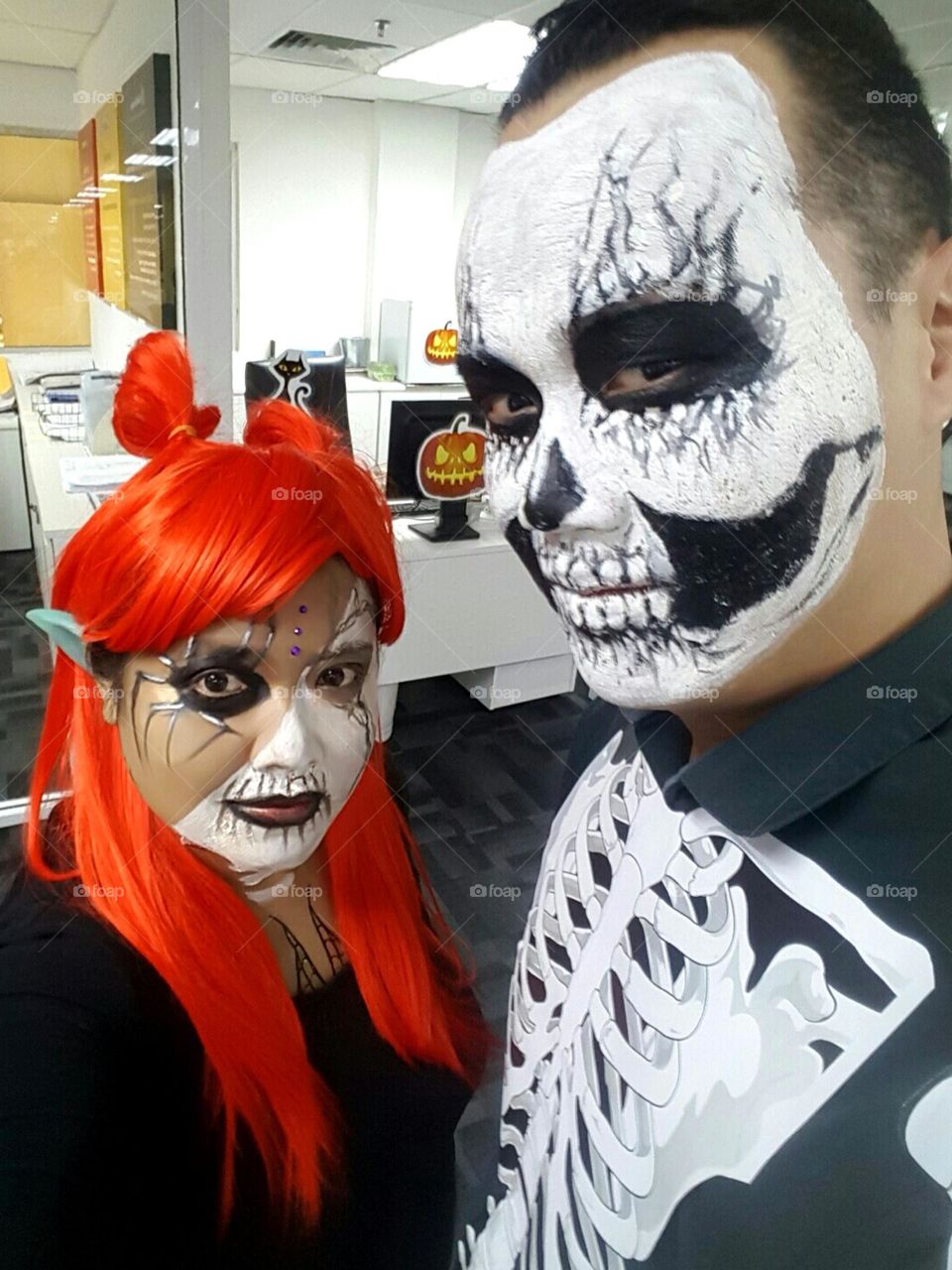 Princess Dracula & Prince Skeleton secret affairs on Halloween